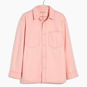 Pink Madewell Denim Shirt-Jacket